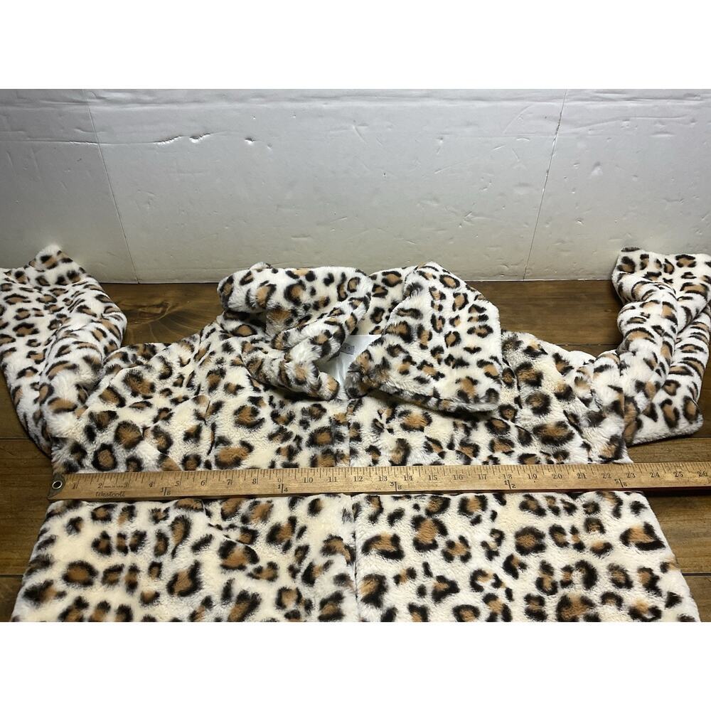 36point5 Leopard Faux Fur Jacket Women's Size Large - Picture 9 of 12